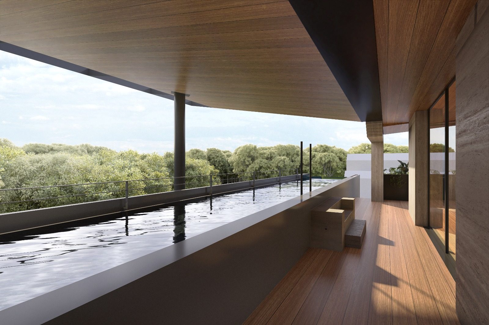 40 Conway Grove — Rooftop lap pool terrace