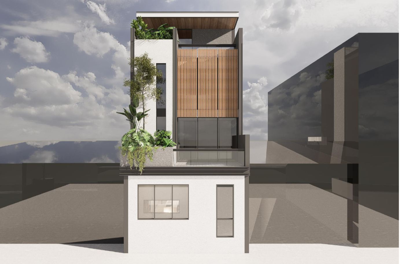 69 Fidelio Street — Entrance and front balcony