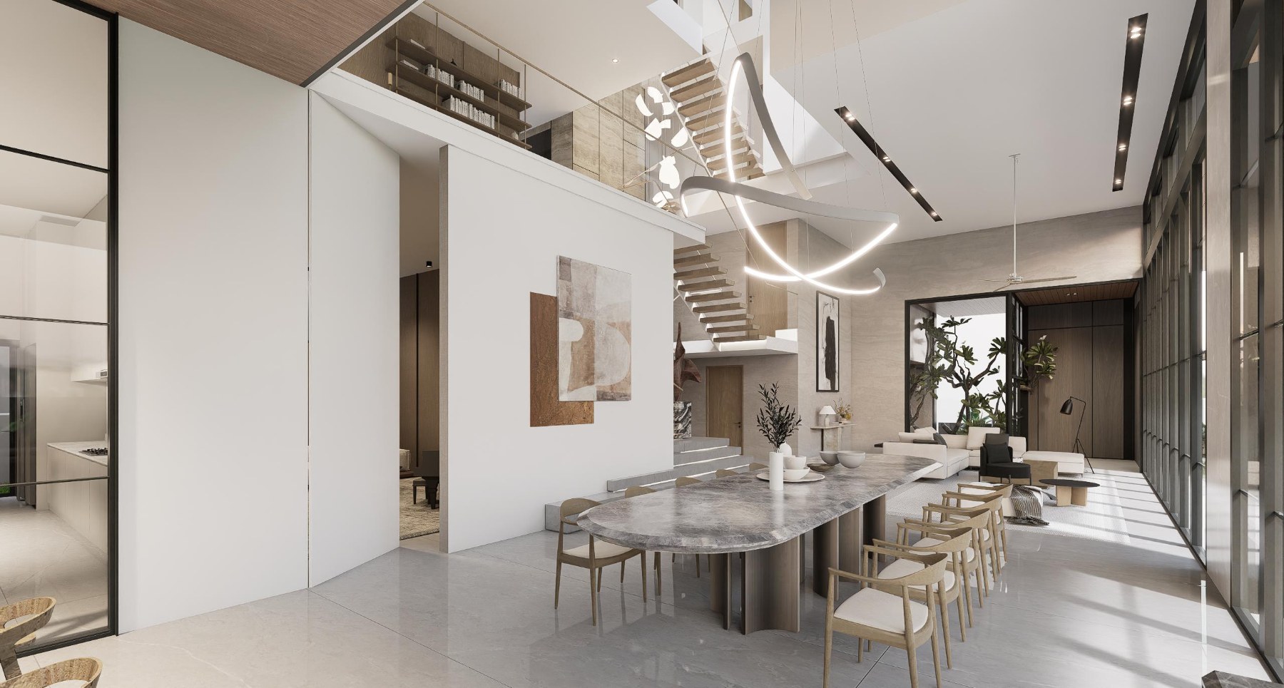 Siglap View — Dining room and feature stair